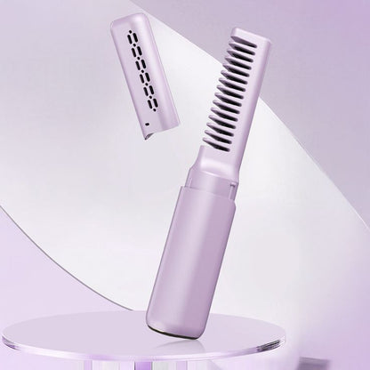 Meneflix Portable Mini Cordless Hair Straightener – Rechargeable Hot Comb