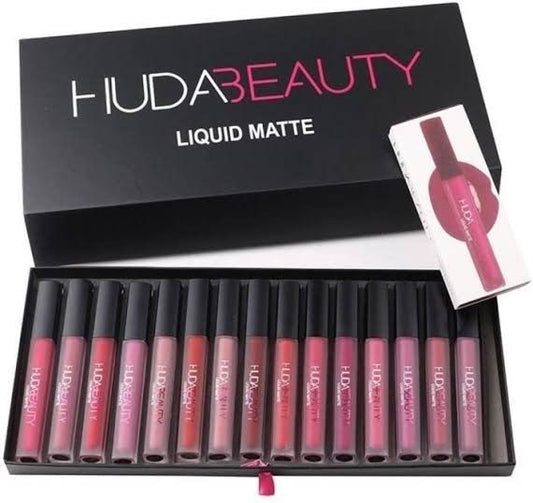 Huda Beauty Matte Finishing Lipstick – Pack of 12