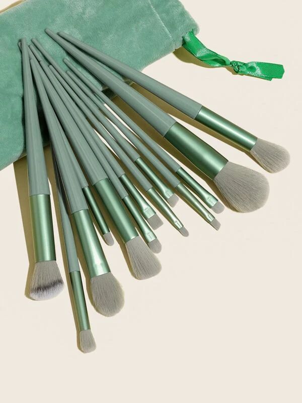 13 Pcs Makeup Brush Set with Travel Pouch