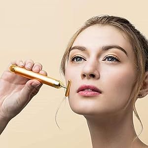 24K Gold Energy Beauty Bar – Electric Facial Massage Roller