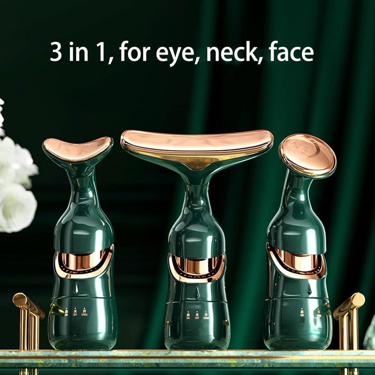 2 in 1 Anti-Wrinkle Facial Massager for Skin Care