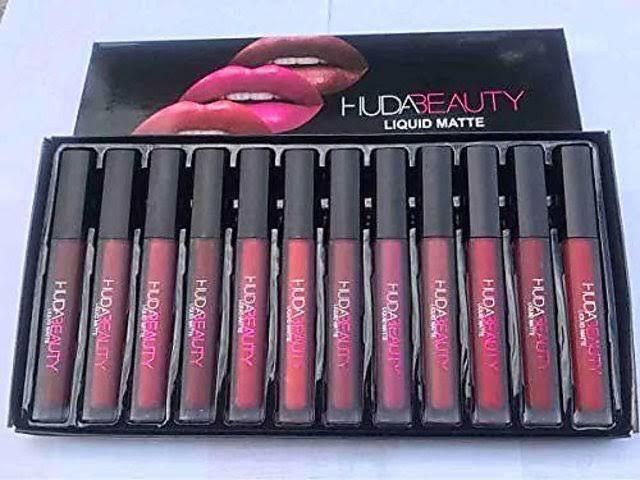 Huda Beauty Matte Finishing Lipstick – Pack of 12