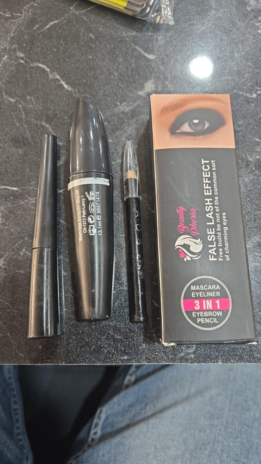 Waterproof Long Lasting 3-in-1 Mascara & Eyeliner