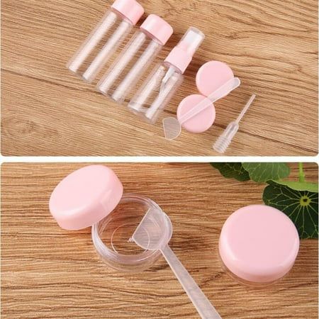 Portable Travel Cosmetics Bottles – Pack of 7