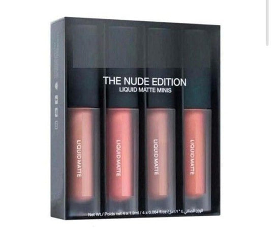 Nude Red Edition Liquid Lipstick Set – 4 Different Shades (16ml)