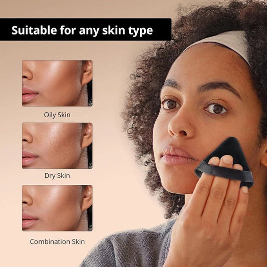 Triangle Powder Puff for Face Makeup – Pack of 1