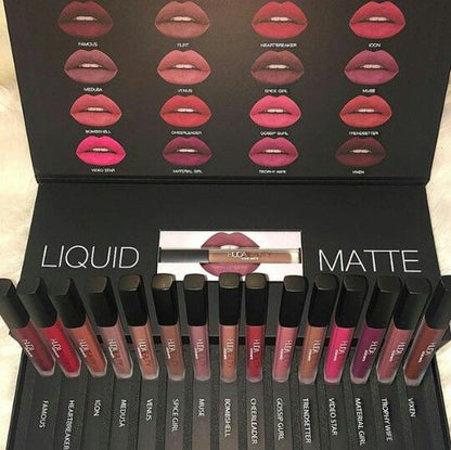 Huda Beauty Matte Finishing Lipstick – Pack of 12