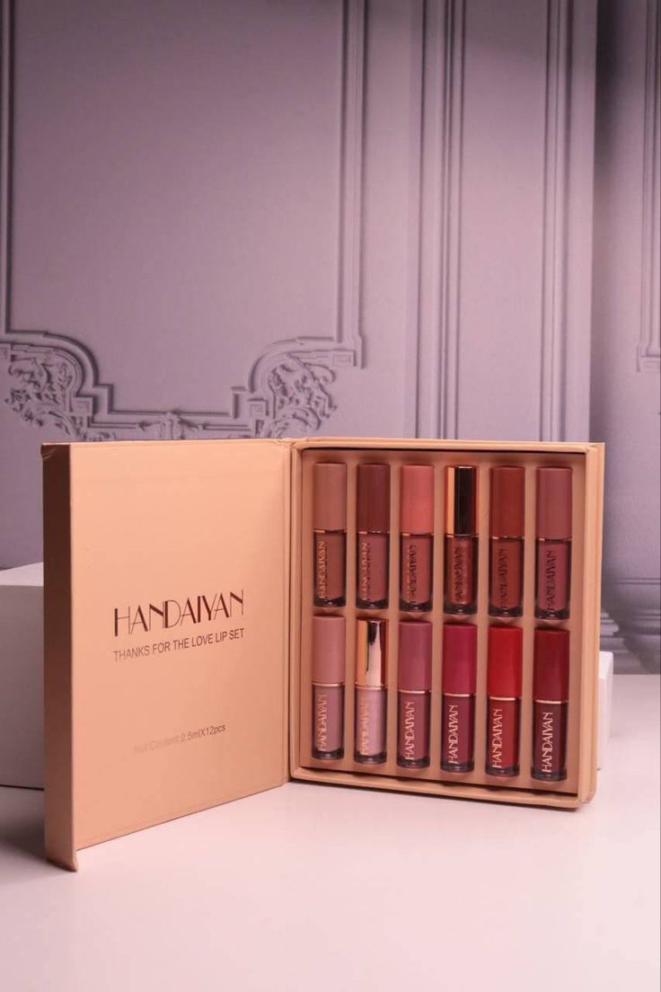 Velvet Matte Liquid Lipstick Set – 12 Pcs