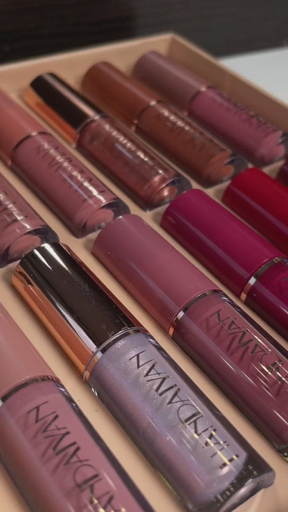 Velvet Matte Liquid Lipstick Set – 12 Pcs